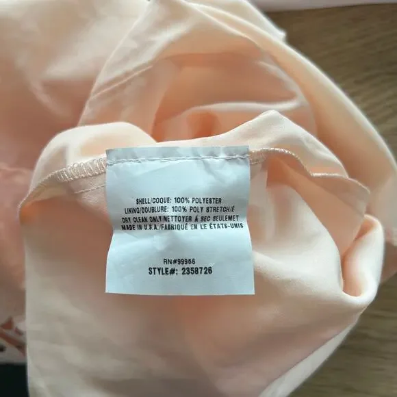 Shoshanna Marcella Lace Dress Blush Pink Anthropologie Floral Midi Size 4 - Picture 13 of 16